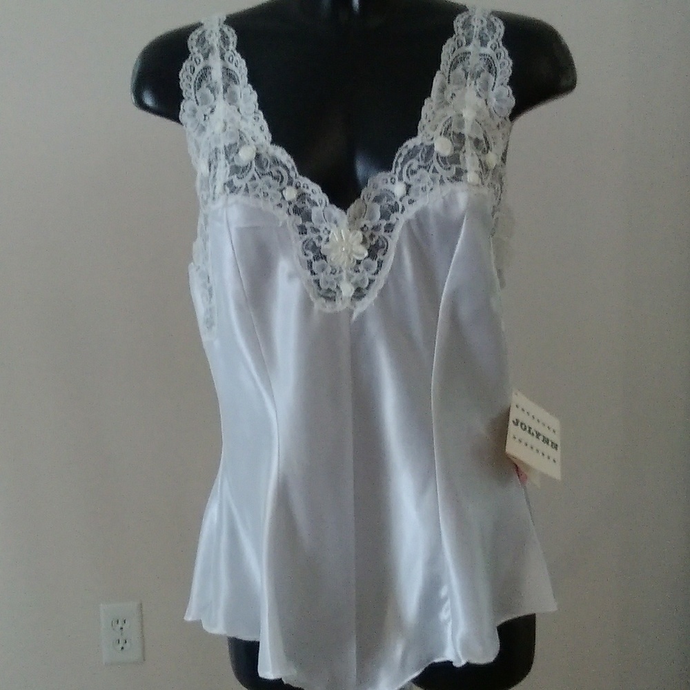 Jolynn satin and lace teddy